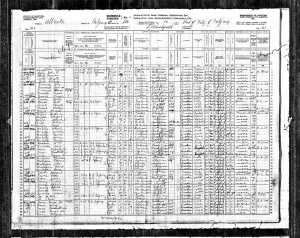 Eva and William Coo 1916 census